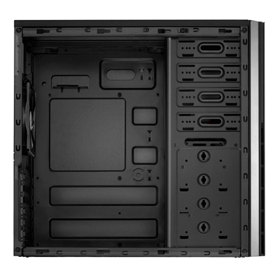Antec VSK-4000B-U3/U2 Mid Tower Case, 1 x USB 3.0 / 1 x USB 2.0, Galvanized Steel, Vented Side Panel, 1 x Pre-Installed Fans, ATX, Micro-ATX, Mini-ITX Compatible image 4