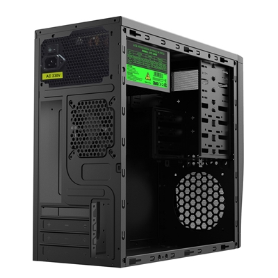 CiT Elite Micro Tower 1 x USB 3.0 / 1 x USB 2.0 Black Case with 500W PSU image 4
