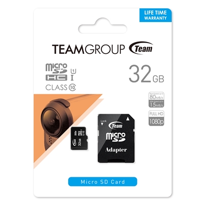 Team 32GB Micro SDHC Class 10 UHS-I Flash Card with Adapter image 2