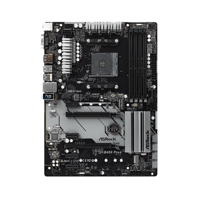 ASRock B450 Pro4 R2.0 Super Alloy AMD AM4 Socket Motherboard, ATX, 4x DDR4 Slots, 2x M.2 Sockets, GbE LAN, 1x D-Sub / 1x DisplayPort / 1x HDMI Port image 4