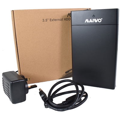 Maiwo USB 3.0 3.5" External Hard Drive Enclosure  with Power Adapter image 2