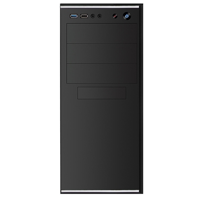 CiT Jet Stream Mid Tower 1 x USB 3.0 / 1 x USB 2.0 Black & Silver Case with 500W PSU image 2