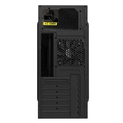 CiT Jet Stream Mid Tower 1 x USB 3.0 / 1 x USB 2.0 Black & Silver Case with 500W PSU image 5