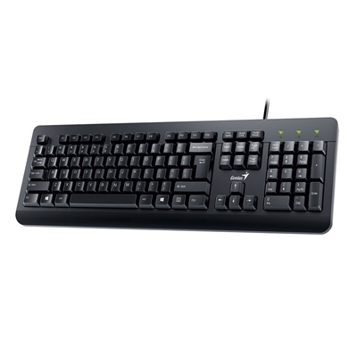 Genius KM-160 Wired Keyboard and Mouse Combo Set, USB Plug and Play, Spill resistant, Full Size UK Layout with Low Profile Keys and Optical Sensor Mouse, 1000dpi, Ergonomic design for Home or Office image 2
