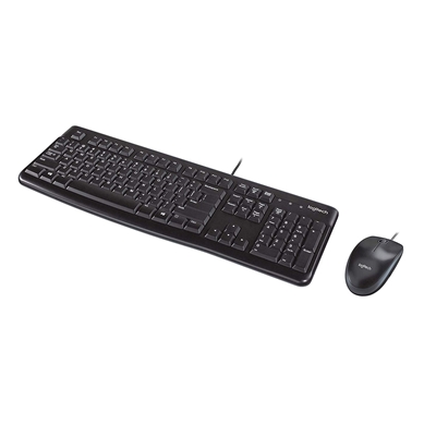 Logitech MK120 Wired Keyboard and Mouse Combo for Windows, Optical Wired Mouse, Full-Size Keyboard, USB Plug-and-Play, Compatible with PC and Laptop, QWERTY UK English Layout, Black image 4