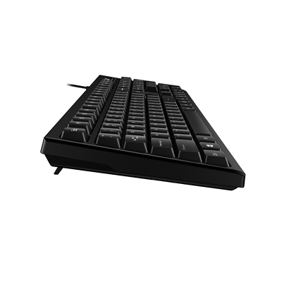 Genius KB-100 Wired Smart Keyboard, USB Plug and Play, Customizable Function Keys, Multimedia, Full Size UK Layout Design for Home or Office, Black image 5