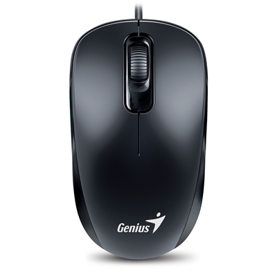 Genius DX-110 Wired PS2 Plug and Play Mouse, 1000 DPI Optical Tracking, 3 Button with Scroll Wheel, Ambidextrous Design with 1.5m Cable, Black image 4