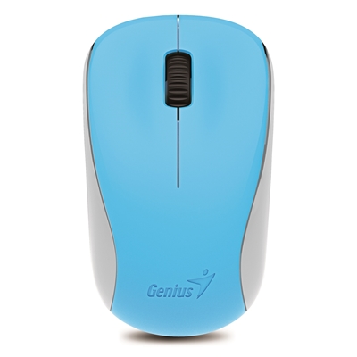 Genius NX-7000 Wireless Mouse, 2.4 GHz with USB Pico Receiver, Adjustable DPI levels up to 1200 DPI, 3 Button with Scroll Wheel, Ambidextrous Design, Blue image 3