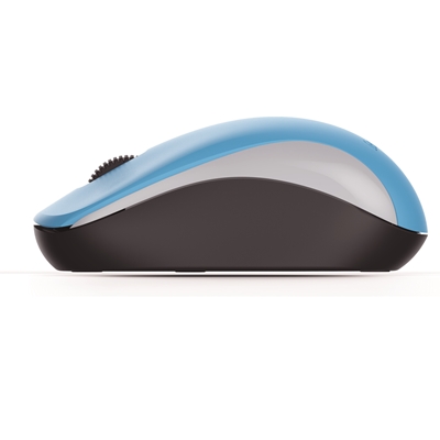 Genius NX-7000 Wireless Mouse, 2.4 GHz with USB Pico Receiver, Adjustable DPI levels up to 1200 DPI, 3 Button with Scroll Wheel, Ambidextrous Design, Blue image 4