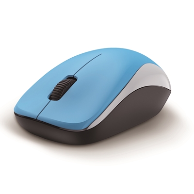 Genius NX-7000 Wireless Mouse, 2.4 GHz with USB Pico Receiver, Adjustable DPI levels up to 1200 DPI, 3 Button with Scroll Wheel, Ambidextrous Design, Blue image 5
