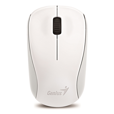Genius NX-7000 Wireless Mouse, 2.4 GHz with USB Pico Receiver, Adjustable DPI levels up to 1200 DPI, 3 Button with Scroll Wheel, Ambidextrous Design, White image 3