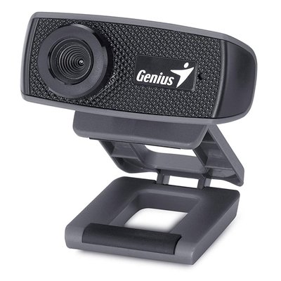 Genius FaceCam 1000X HD WebCam V2, 1280x720, True-to-life HD 720p with Built-in Microphone, For Skype, FaceTime, Hangouts, WebEx, USB Connection, Black image 2