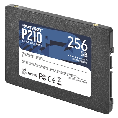 Patriot P210 (P210S256G25) 256GB 2.5 Inch SSD, Sata 3 Interface, Read 500MB/s, Write 400MB/s, 3 Year Warranty image 2