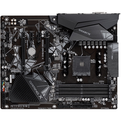 Gigabyte B550 GAMING X V2 AMD AM4 Socket Motherboard, ATX, 4x DDR4 Slots, 2x M.2 Sockets, Fitted I/O Shield, GbE LAN, 1x DVI-D / 1x HDMI Port image 2