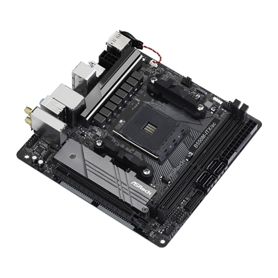 ASRock B550M-ITX/ac AMD AM4 Socket Motherboard, Mini-ITX, 2x DDR4 Slots, 1x M.2 Socket, GbE LAN, Wi-Fi 5, 1x DisplayPort / 1x HDMI Port image 3