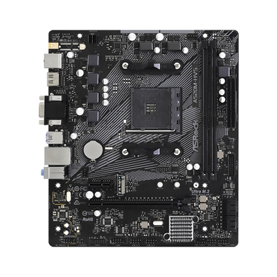 ASRock A520M-HVS Super Alloy AMD AM4 Socket Motherboard, Micro-ATX, 2x DDR4 Slots, 1x M.2 Socket, GbE LAN, 1x D-Sub / 1x HDMI Port image 2