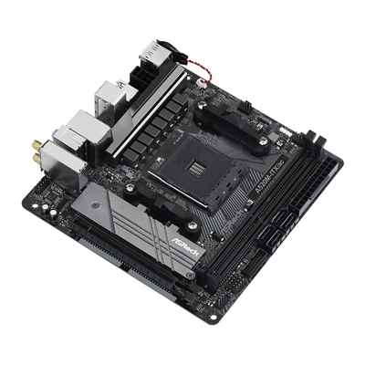 ASRock A520M-ITX/ac AMD AM4 Socket Motherboard, Mini-ITX, 2x DDR4 Slots, 1x M.2 Socket, GbE LAN, Wi-Fi 5, 1x DisplayPort / 1x HDMI Port image 3
