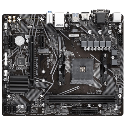 Gigabyte A520M S2H Ultra Durable AMD AM4 Socket Motherboard, Micro-ATX, 2x DDR4 Slots, 1x M.2 Socket, GbE LAN, 1x D-Sub / 1x DVI-D / 1x HDMI Port image 2