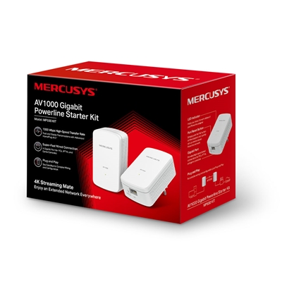 Mercusys MP500 KIT AV1000 Gigabit Powerline Starter Kit (UK Plug) image 4