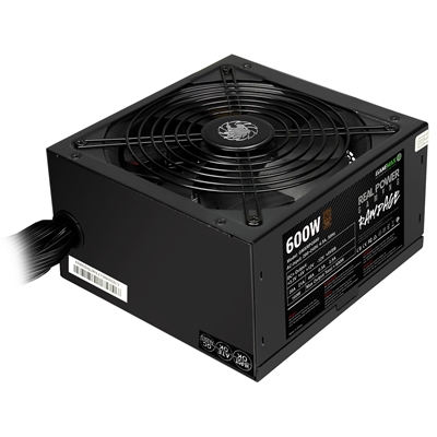 GAMEMAX RPG Rampage 600W PSU, 140mm Ultra Silent Fan, 80 PLUS Bronze, Non Modular, Flat Black Cables, Japanese TK Main Capacitor Fitted image 3