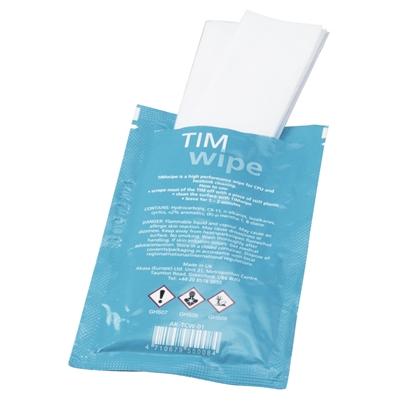 Akasa Pack of 10 Thermal Interface Material (TIM) Cleaning Wipes image 2
