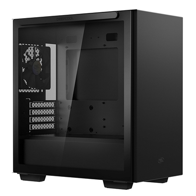 DeepCool MACUBE 110 Case, Home & Business, Black, Micro Tower, 2 x USB 3.0, Tempered Glass Side Window Panel, Micro ATX, Mini-ITX image 2