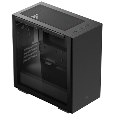 DeepCool MACUBE 110 Case, Home & Business, Black, Micro Tower, 2 x USB 3.0, Tempered Glass Side Window Panel, Micro ATX, Mini-ITX image 3