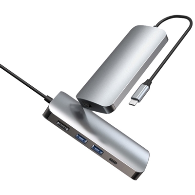 Prevo C501R 4-In-1 USB-C Networking Hub Docking Station with RJ-45 Gigabit Ethernet, 60W Passthrough, USB-A USB 3.0, 4K HDMI for PC, Laptop, Tablet - Windows & Mac iOS Compatible image 3