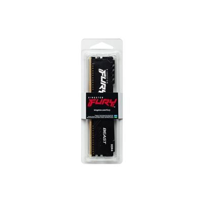Kingston FURY Beast KF432C16BB/16 16GB (1x 16GB) DIMM System Memory, 3200MHz, DDR4, CL16, Black, Intel XMP image 5