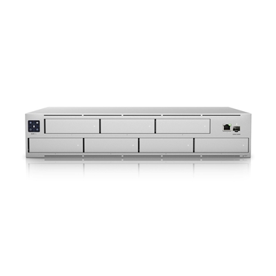 Ubiquiti UNVR-PRO UniFi Protect 7 Bay Network Video Recorder Pro, UniFi Protect Console, 7x 2.5/3.5 Inch Drive Bays, 10G SFP+ Port, Gigabit RJ45 Port, 2U Rack, 1.3 Inch Touchscreen image 3