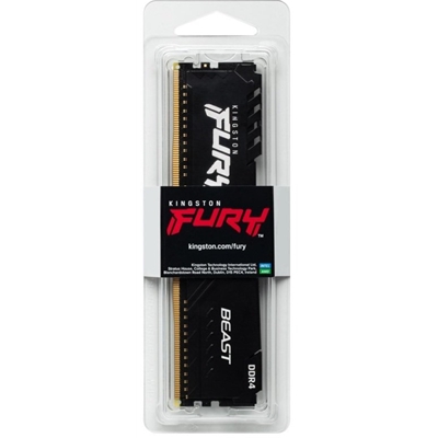 Kingston FURY Beast KF432C16BB/8 8GB (1x 8GB) DIMM System Memory, 3200MHz, DDR4, CL16, Black, Intel XMP image 4