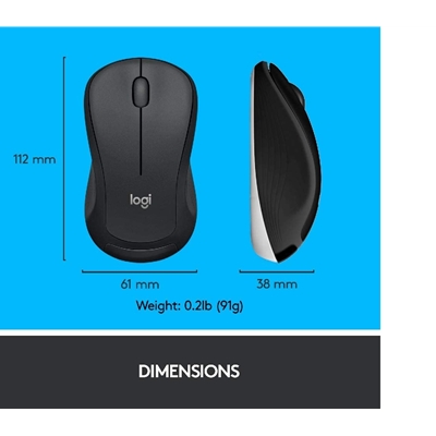 Logitech MK540 Advanced Wireless Keyboard and Mouse Combo for Windows, 2.4 GHz Unifying USB-Receiver, Multimedia Hotkeys, 3-Year Battery Life, for PC, Laptop, QWERTY UK Layout, Black image 6
