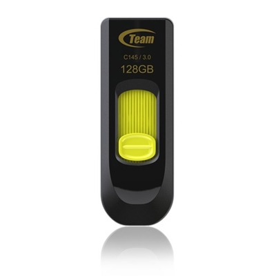 Team C145 128GB USB 3.0 Yellow USB Flash Drive image 2