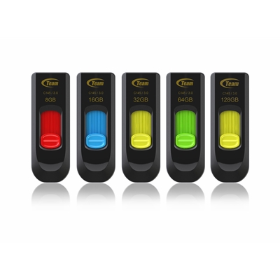 Team C145 128GB USB 3.0 Yellow USB Flash Drive image 3
