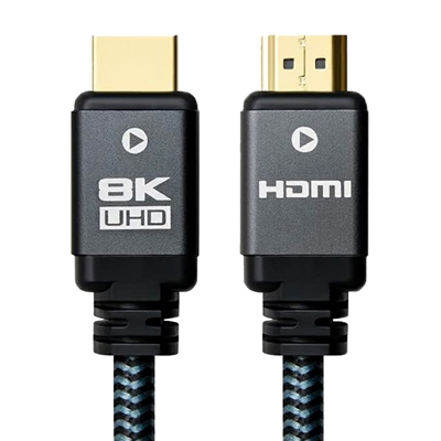 Prevo HDMI-2.1-5M HDMI Cable, HDMI 2.1 (M) to HDMI 2.1 (M), 5m, Black & Grey, Supports Displays up to 8K@60Hz, 99.9% Oxygen-Free Copper with Gold-Plated Connectors, Superior Design & Performance, Retail Box Packaging image 2