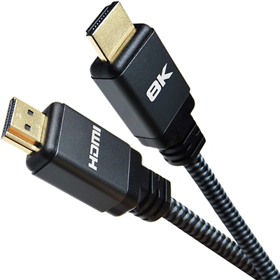 Prevo HDMI-2.1-5M HDMI Cable, HDMI 2.1 (M) to HDMI 2.1 (M), 5m, Black & Grey, Supports Displays up to 8K@60Hz, 99.9% Oxygen-Free Copper with Gold-Plated Connectors, Superior Design & Performance, Retail Box Packaging image 3