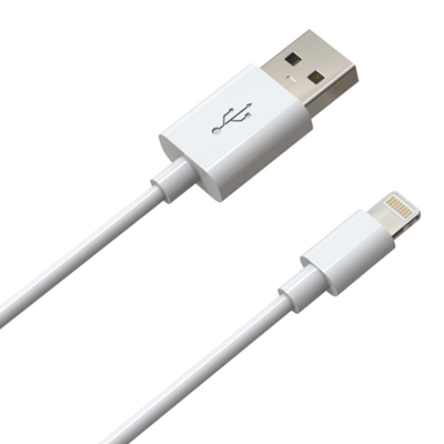 Prevo USB-LIGHTNING-2M Lightning Cable, USB 2.0 A (M) to Apple Lightning (M), 2m, White, MFI Certified, Fast Charging up to 2.1A, Data Sync Rate up to 480Mbps, Superior Design & Performance, Retail Box Packaging image 2