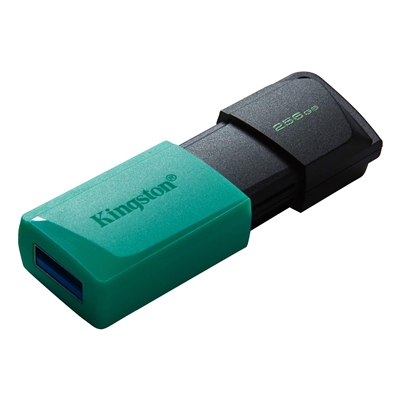 Kingston DataTraveler ExodiaM DTXM/256GB USB Flash Drive, 256GB, USB 3.2, Turquoise / Black, Moving Cap Design image 2