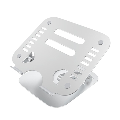 Prevo Aluminium Alloy Laptop Stand, Fit Devices from 11 to 17 Inches, Non-Slip Silicone, Height and Angle Adjustable image 3