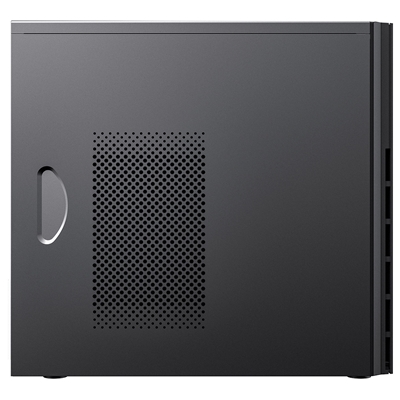 CiT Course Case, Home & Business, Black, Micro Tower, 2 x USB 3.0 / 1 x USB 2.0, Brushed Aluminium Finish for a Refined and Tidy Look, Micro ATX, Mini-ITX image 5