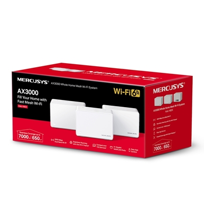 Mercusys Halo H80X (3 Pack) AX3000 Whole Home Mesh Wi-Fi System image 4
