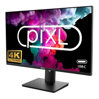 piXL PX27UDH4K 27 Inch 60Hz 4K IPS Monitor with 3840 x 2160 Resolution, 5ms Response Time, 60Hz Refresh Rate, USB-C, USB-B, USB-A, HDMI, Display Port & VESA Mount image 2