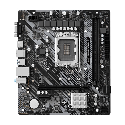 ASRock H610M-HVS/M.2 R2.0 Super Alloy Intel 1700 Socket Motherboard, Micro-ATX, 2x DDR4 Slots, 1x M.2 Socket, GbE LAN, 1x D-Sub / 1x HDMI Port image 2