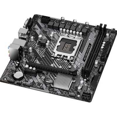 ASRock H610M-HVS/M.2 R2.0 Super Alloy Intel 1700 Socket Motherboard, Micro-ATX, 2x DDR4 Slots, 1x M.2 Socket, GbE LAN, 1x D-Sub / 1x HDMI Port image 3