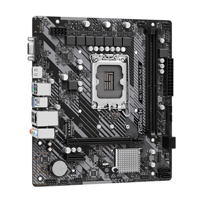 ASRock H610M-HVS/M.2 R2.0 Super Alloy Intel 1700 Socket Motherboard, Micro-ATX, 2x DDR4 Slots, 1x M.2 Socket, GbE LAN, 1x D-Sub / 1x HDMI Port image 4
