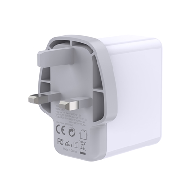 Prevo QC72 65W USB Type-C & USB Type-A Fast Charge Mains Charger with Qualcomm Quick Charge 3.0 and 1.5m 100W USB-C Cable for Laptops, Ultrabooks, Chromebooks, iPads, MacBooks, Smartphones, Tablets, Mobile Devices, Action Cameras, DSLRs image 4