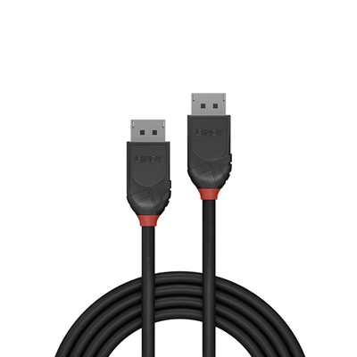 Lindy 36493 3m DisplayPort (M) 1.2 Black Line 4096x2160@60Hz Cable - Black image 2