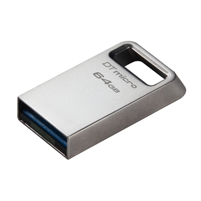 Kingston DTMC3G2/64GB 64GB DataTraveler Micro USB Flash Drive, USB 3.2, Metal Casing, Up to 200MB/s image 2
