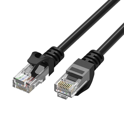 Prevo CAT6-BLK-10M Network Cable, RJ45 (M) to RJ45 (M), CAT6, 10m, Black, Oxygen Free Copper Core, Sturdy PVC Outer Sleeve & Clip Protector, Retail Box Packaging image 4