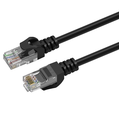 Prevo CAT6-BLK-3M Network Cable, RJ45 (M) to RJ45 (M), CAT6, 3m, Black, Oxygen Free Copper Core, Sturdy PVC Outer Sleeve & Clip Protector, Retail Box Packaging image 3